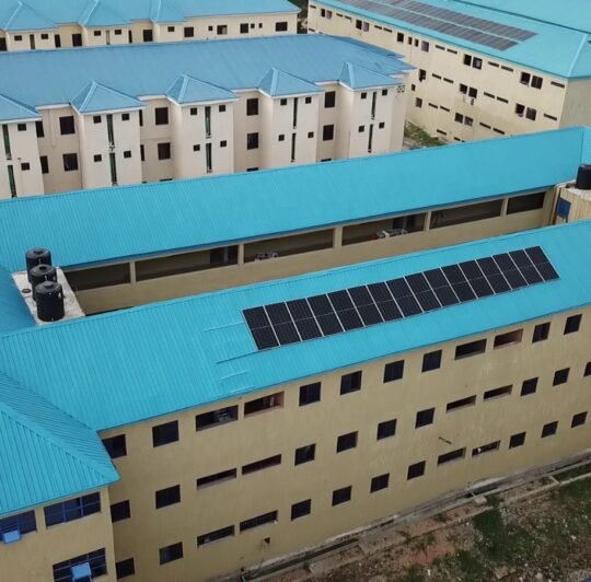 Solar installation serving an educational institution